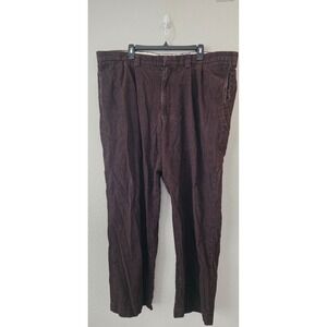 LL Bean Corduroy Pants Men's 44x32 Brown Corduroy Classic Fit Eclectic Poetcore